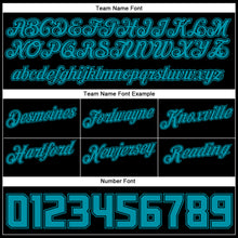 Load image into Gallery viewer, Custom Black Teal-Black Authentic Throwback Basketball Shorts