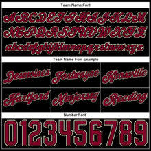 Load image into Gallery viewer, Custom Black Maroon-Cream Authentic Throwback Basketball Shorts