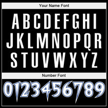 Load image into Gallery viewer, Custom Stitched Black White-Royal Sports Pullover Sweatshirt Hoodie