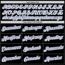 Load image into Gallery viewer, Custom Stitched Black White-Royal Sports Pullover Sweatshirt Hoodie