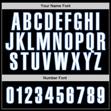 Load image into Gallery viewer, Custom Stitched Black White-Light Blue Sports Pullover Sweatshirt Hoodie