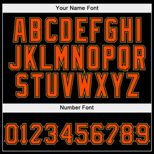 Load image into Gallery viewer, Custom Stitched Black Orange-Old Gold Sports Pullover Sweatshirt Hoodie