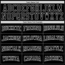 Load image into Gallery viewer, Custom Stitched Black Black-White Sports Pullover Sweatshirt Hoodie