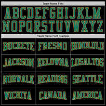 Load image into Gallery viewer, Custom Stitched Black Kelly Green-Old Gold Sports Pullover Sweatshirt Hoodie