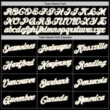 Load image into Gallery viewer, Custom Stitched Black White-Cream Sports Pullover Sweatshirt Hoodie