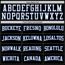 Load image into Gallery viewer, Custom Stitched Black Royal-White Sports Pullover Sweatshirt Hoodie