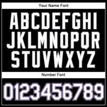 Load image into Gallery viewer, Custom Black White-Purple Authentic Baseball Jersey