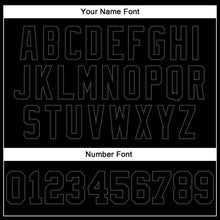 Load image into Gallery viewer, Custom Black Black-Steel Gray Authentic Throwback Basketball Jersey