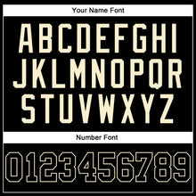 Load image into Gallery viewer, Custom Black Black-Cream Authentic Throwback Basketball Jersey