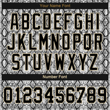 Load image into Gallery viewer, Custom Black Snakeskin Black-Old Gold 3D Pattern Design Authentic Baseball Jersey
