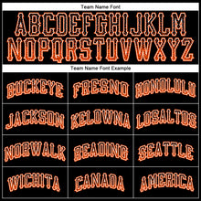 Load image into Gallery viewer, Custom Black Orange-White Authentic Drift Fashion Baseball Jersey