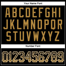 Load image into Gallery viewer, Custom Black Old Gold-White Authentic Drift Fashion Baseball Jersey