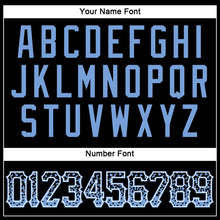 Load image into Gallery viewer, Custom Black Light Blue-White Authentic Drift Fashion Baseball Jersey