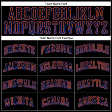 Load image into Gallery viewer, Custom Black Royal-Orange Authentic Drift Fashion Baseball Jersey