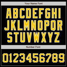 Load image into Gallery viewer, Custom Black Gold-White Authentic Baseball Jersey