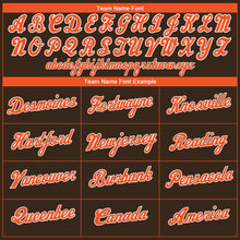 Load image into Gallery viewer, Custom Brown Orange-White Performance T-Shirt