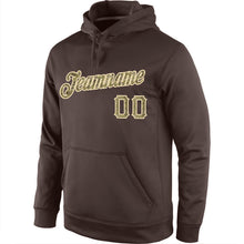 Load image into Gallery viewer, Custom Stitched Brown Camo-Cream Sports Pullover Sweatshirt Hoodie