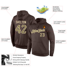 Load image into Gallery viewer, Custom Stitched Brown Camo-Cream Sports Pullover Sweatshirt Hoodie