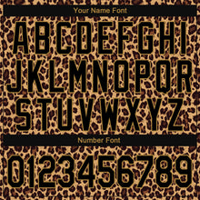 Load image into Gallery viewer, Custom Stitched Brown Brown-Old Gold 3D Pattern Design Leopard Sports Pullover Sweatshirt Hoodie