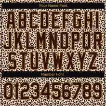 Load image into Gallery viewer, Custom Stitched Brown Brown-Old Gold 3D Pattern Design Leopard Sports Pullover Sweatshirt Hoodie