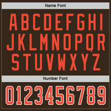 Load image into Gallery viewer, Custom Brown Orange-White Hockey Jersey
