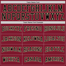 Load image into Gallery viewer, Custom Stitched Burgundy Cream Pinstripe Black-Cream Sports Pullover Sweatshirt Hoodie