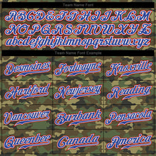 Load image into Gallery viewer, Custom Camo Royal-Red Authentic Salute To Service Baseball Jersey