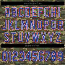 Load image into Gallery viewer, Custom Camo Royal-Red Authentic Salute To Service Baseball Jersey