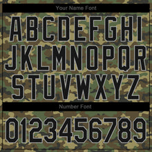 Load image into Gallery viewer, Custom Camo Black-Gray Authentic Salute To Service Baseball Jersey