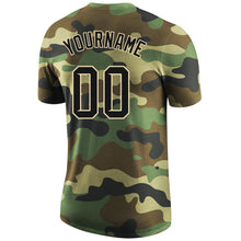 Load image into Gallery viewer, Custom Camo Black-Cream Performance Salute To Service T-Shirt