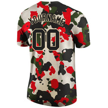 Load image into Gallery viewer, Custom Camo Black-Cream Performance Salute To Service T-Shirt
