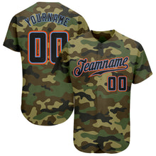 Load image into Gallery viewer, Custom Camo Black-Powder Blue Authentic Salute To Service Baseball Jersey