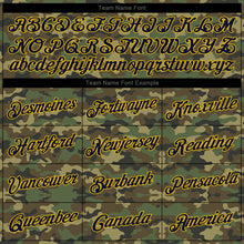 Load image into Gallery viewer, Custom Stitched Camo Navy-Gold Sports Pullover Sweatshirt Salute To Service Hoodie