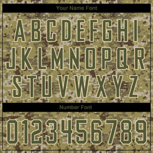 Load image into Gallery viewer, Custom Stitched Camo Olive-Cream Sports Pullover Sweatshirt Salute To Service Hoodie