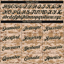 Load image into Gallery viewer, Custom Camo Black-Cream Performance Salute To Service T-Shirt