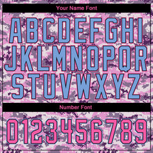 Load image into Gallery viewer, Custom Camo Pink-Light Blue Performance Salute To Service T-Shirt