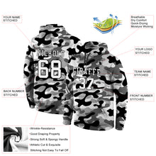 Load image into Gallery viewer, Custom Stitched Camo White-Black 3D Sports Pullover Sweatshirt Salute To Service Hoodie