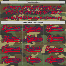 Load image into Gallery viewer, Custom Camo Red-Navy Salute To Service Hockey Jersey