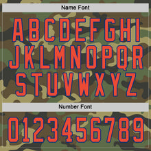 Load image into Gallery viewer, Custom Camo Orange-Royal Salute To Service Hockey Jersey