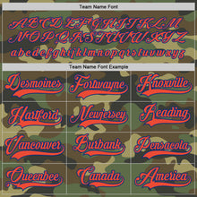 Load image into Gallery viewer, Custom Camo Orange-Royal Salute To Service Hockey Jersey