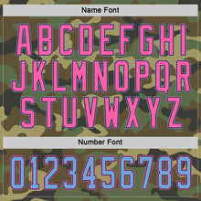 Load image into Gallery viewer, Custom Camo Light Blue-Pink Salute To Service Hockey Jersey