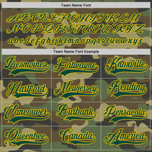 Load image into Gallery viewer, Custom Camo Green-Gold Salute To Service Hockey Jersey