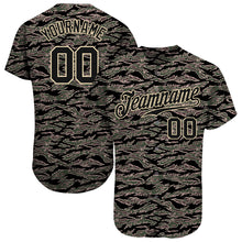 Load image into Gallery viewer, Custom Camo Black-Cream Authentic Salute To Service Baseball Jersey