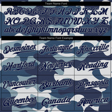 Load image into Gallery viewer, Custom Camo Navy-Gray Performance Salute To Service T-Shirt