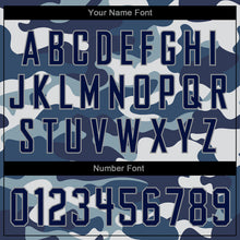 Load image into Gallery viewer, Custom Camo Navy-Gray Performance Salute To Service T-Shirt