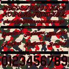 Load image into Gallery viewer, Custom Camo Black-Red Authentic Salute To Service Basketball Shorts