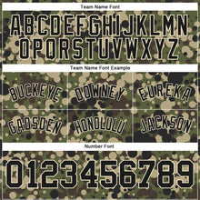 Load image into Gallery viewer, Custom Camo Black-Cream Authentic Salute To Service Basketball Shorts