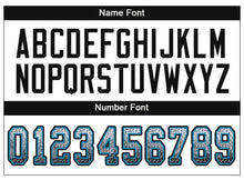 Load image into Gallery viewer, Custom White Black-Panther Blue Drift Fashion Football Jersey