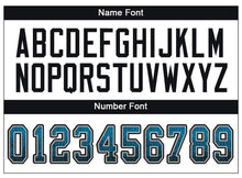Load image into Gallery viewer, Custom Panther Blue Black-Gray Drift Fashion Football Jersey