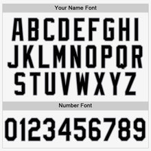 Load image into Gallery viewer, Custom White Black Pinstripe Black-Gray Baseball Jersey